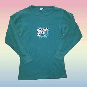 Vintage Northwest Thermal Sweater Top